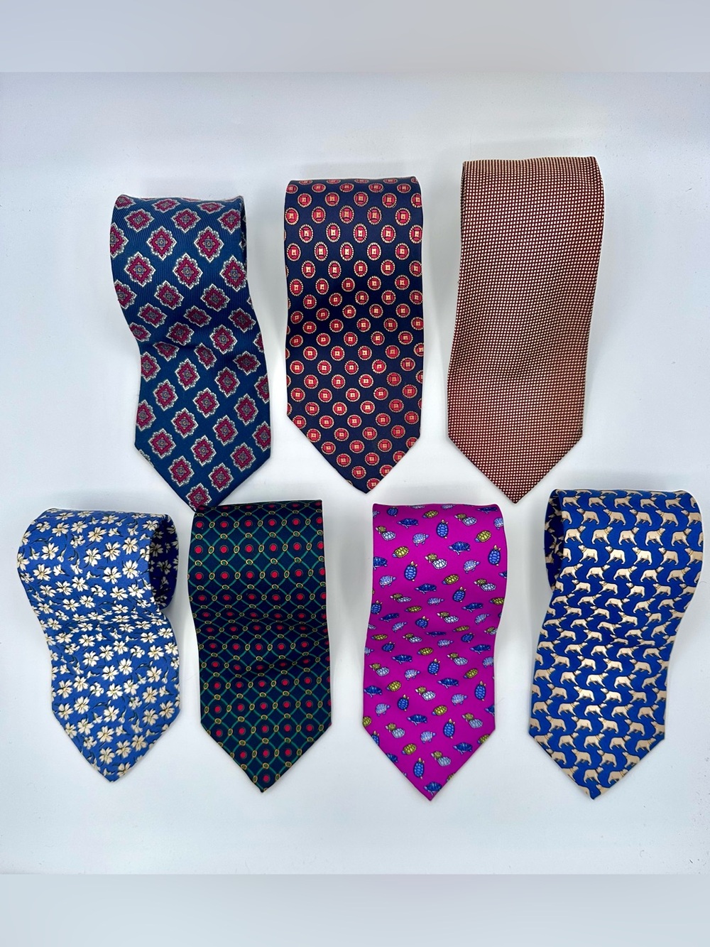 Lot of Brooks Brothers Makers Ties - Animal Print